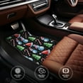 thumbnail image 6 of Honeii Disco Mirror Ball Snowman Print Car Foot Mat Four-Piece Set - Front & Rear Universal Car Floor Mats for SUVs, Trucks, Sedans, 6 of 7