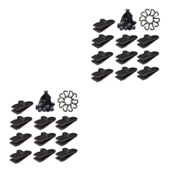 Clips para lona de tienda Eigraketly 2 Piezas fibra de carbono Tipo 3