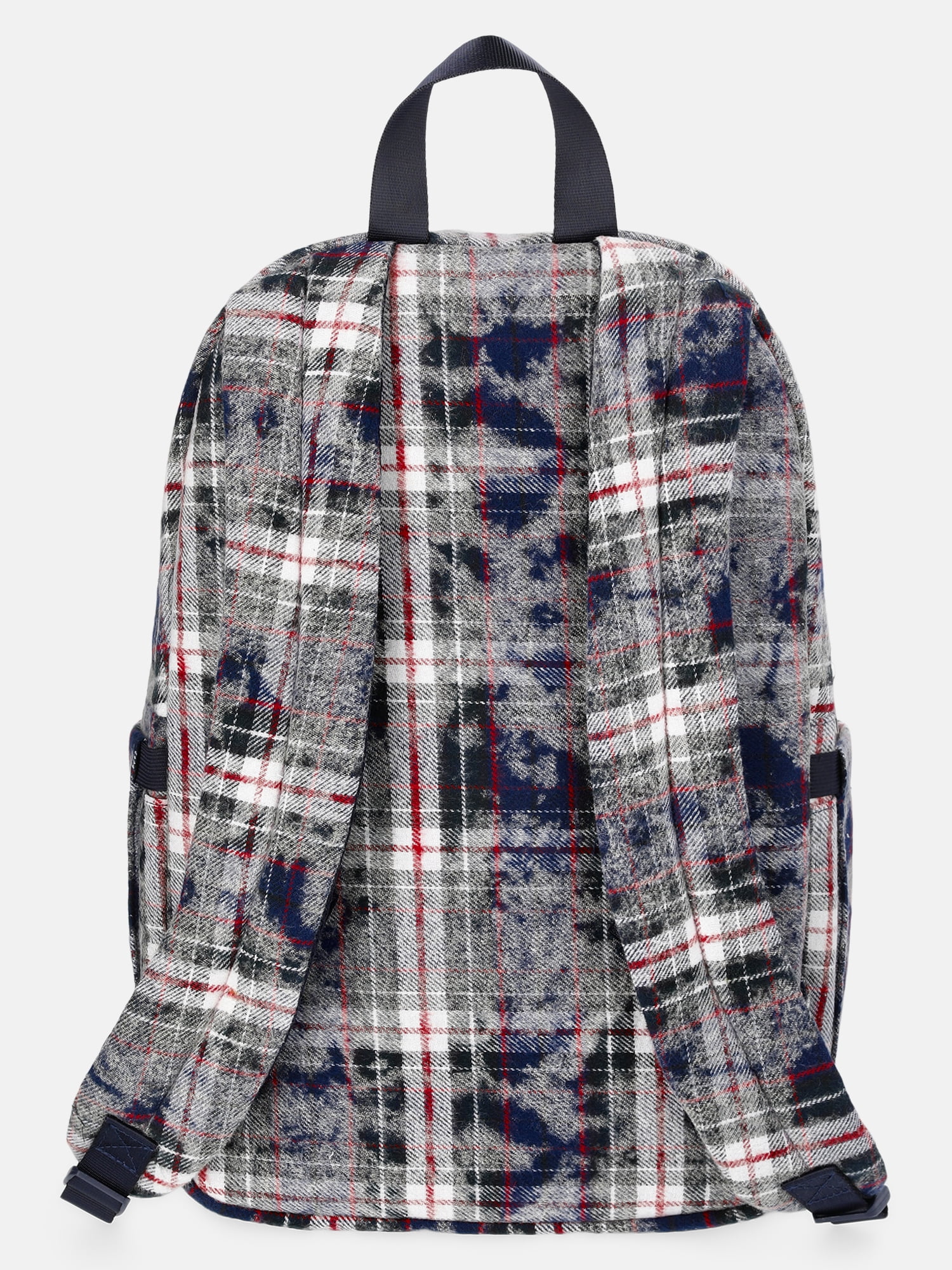 Weekend Academy Girl's Dome Backpack with Pouch, Navy Distressed Plaid