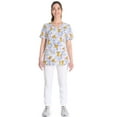 thumbnail image 2 of Scrubstar Women's Floral Skin V-Neck Print Scrub Top, Sizes XS-3XL, 2 of 5