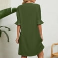 thumbnail image 6 of Admvng Women's Casual Dresses Casual Sexy Fashion Summer V Neck Short Sleeve Loose Solid Dress S-2XL, 6 of 6