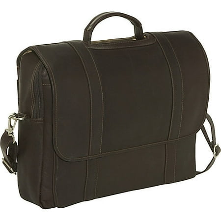 Piel Leather Side Zip Backpack - Piel Leather Traditional Laptop Portfolio