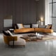 thumbnail image 2 of Sectional Set Living Room Sofas Set Nordic Recliner Modular Living Room Sofas Modern Curved Canape Salon Home Furniture SR50LS My Lux Decor Round, 2 of 17