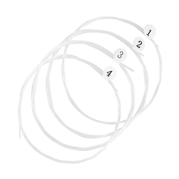 4 Pieces Clear Nylon Ukulele Strings Replacement Set for Ukulele Musical Instrument Parts Accessories