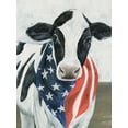 thumbnail image 2 of Warren, Annie 25x32 Gold Ornate Wood Framed with Double Matting Museum Art Print Titled - American Cow II, 2 of 4