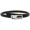thumbnail image 3 of Lauren Ralph Lauren Skinny Reversible Belt, Charcoal L, 3 of 4