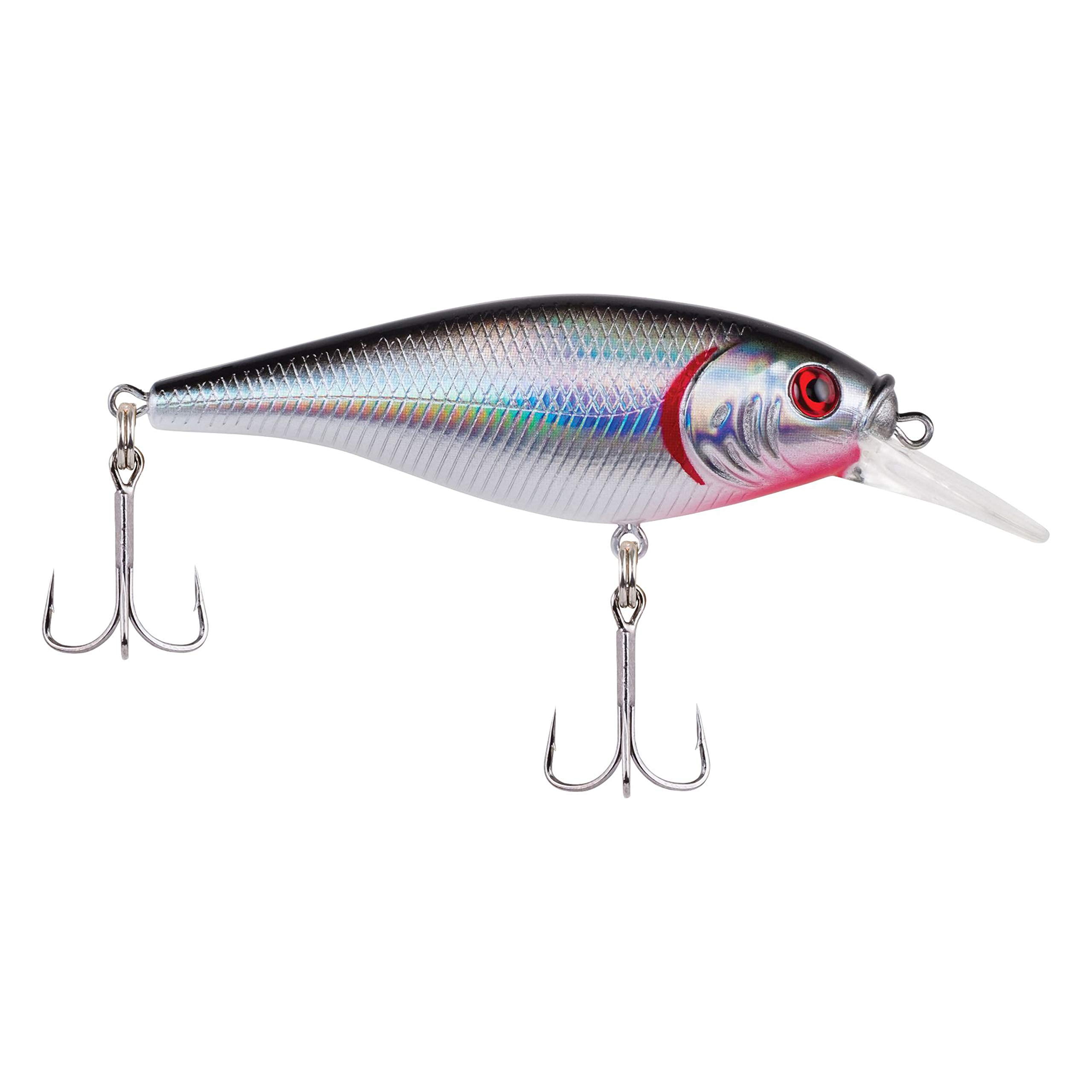 Berkley Flicker Shad Jointed Fishing Lure, Black Silver, 2/7 oz