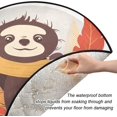 thumbnail image 3 of Coolnut Autumn Sloth Leaves Christmas Tree Mats Waterproof Tree Skirt, Fall Animals Maple Xmas Tree Stand Tray Mat Floor Protector Pad for Holiday Party Decoration, 28.3", 3 of 6