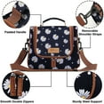 thumbnail image 3 of HOMESPON Insulated Lunch Bag Fashionable Cooler Tote Reusable Lunch Box Container with Shoulder Strap for Work Picnic or Travel, 3 of 7