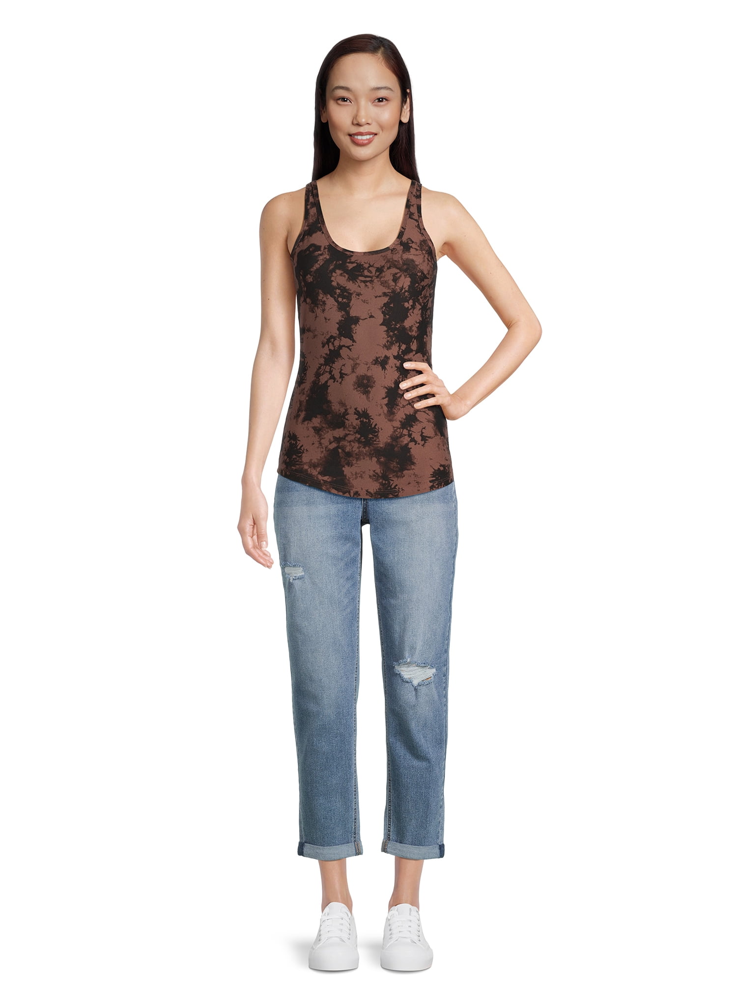 No Boundaries Scoop Neck Tank Top, Women's