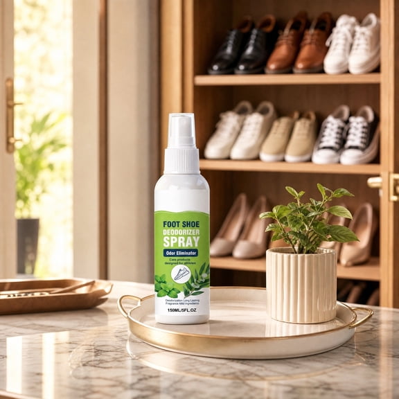 Xhegex 150ml Shoe Deodorizer & Refreshing Spray - Long-Lasting Odor Elimination for Sneakers, Boots & Sports Gear - Gentle & Portable for Daily Use