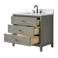 thumbnail image 2 of Vanity Art 36" Bathroom Vanity with Sink and Engineered Marble Top, Freestanding Storage Cabinet with 3 Drawers, 2 of 7