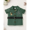 thumbnail image 2 of FYMNSI Baby Boy Clothes Toddler Wild One Jungle Safari Outfit Set Zoo Keeper Costume Kids 2-3T Green, 2 of 9