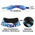 thumbnail image 3 of WIRESTER Adjustable Swimming Headbands Ear Bands Waterproof Protection, Neoprene Ear Band For Kids Adults (Medium)- Blue Sea Mermaid Pattern, 3 of 6