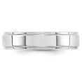 thumbnail image 6 of 14K White Gold 5mm Flat with Step Edge Band Ring Size 14, 6 of 7