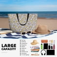 thumbnail image 5 of Yiaed cute rat with cheese Print Large Capacity Beach Travel Bag - Waterproof Zipper Vacation Tote for Sandproof Storage, and Camping, 5 of 7