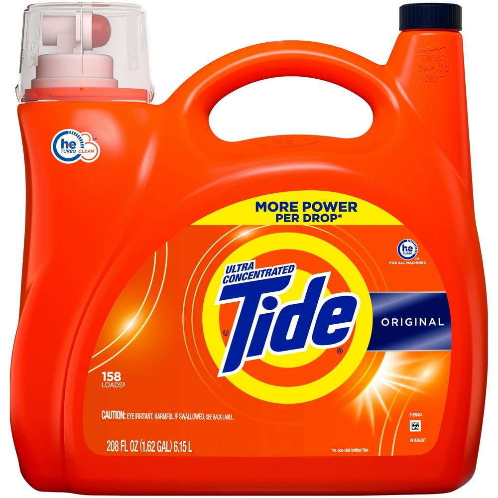 Tide Ultra Concentrated Liquid Laundry Detergent, Original, 208 fl. oz