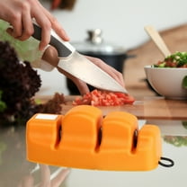 Household Double-sided Knife Sharpener, with Non-slip Base, Polishing Grinding Tool, for Kitchen Knives Camping Knives, Easy to Use