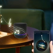 XMMSWDLA Portable Bluetooth Speakers with Colorful Lights, Loud Sound, Small Bluetooth Speaker with Wireless Stereo Pairing, HiFi Sound, Long Playtime,for Shower,Home,Outdoor