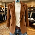 thumbnail image 3 of Sheghy Womens Long Winter Coats for Women Parka Funnel Neck Weekend Shacket Jacket with Pockets Brown L, 3 of 9