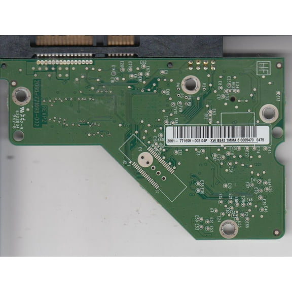 WD20EARS-00MVWB0, 2061-771698-002 04P, REV P2, WD SATA 3.5 PCB