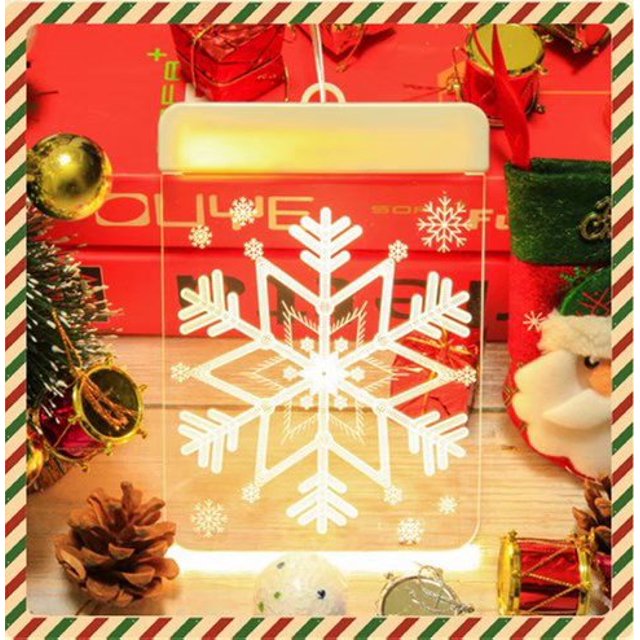 Led Suction Cup Light 3d Door And Window Santa Claus Elk Bells Christmas Led String Lights Snowflake New Year Economic