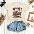 thumbnail image 2 of Wang6 Oversized Short Sleeve TShirts for Women Causal Please Be Patient with Me I'm from the 1900s Letter Printed Graphic Tees Summer Crew Neck Loose Fit Tops Beige XXL, 2 of 3
