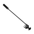 thumbnail image 1 of Rastrillo de jardín, herramienta de deshierbe, azada manual, removedor de malas hierbas práctico y resistente para patio, negro, 27cm, 1 of 5