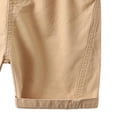 thumbnail image 6 of HAOTAGS School Uniform Shorts for Boys(2–8) Mid-Length Solid Casual Summer Soft Cotton Shorts With Functional Front Pockets Khaki Size 5-6 Years, 6 of 9