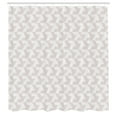 thumbnail image 3 of Ambesonne Modern Shower Curtain, Diagonal Greyscale Stripes, 69"Wx84"L, Pale Taupe and White, 3 of 5