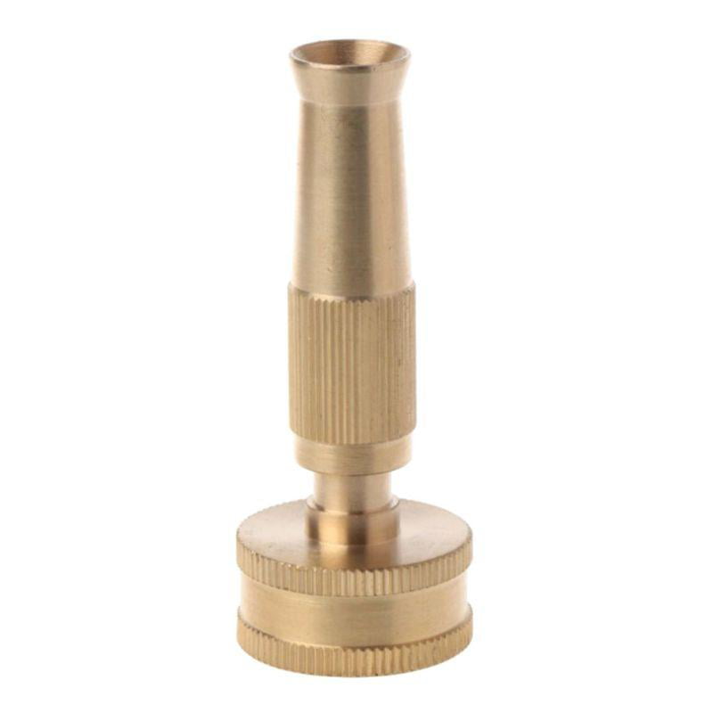 4" Gold High Pressure Hose Nozzle Sprayer Brass Head Garden Watering Tool 1 Pc 