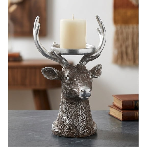 Kanstar Wedding Silver Other Deer Christmas Christmas Taper Candles Candelabras