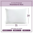 thumbnail image 6 of CirclesHome Pillow Protectors 4 Pack Standard Zippered - 100% Cotton Breathable Pillowcases - Protects Pillows from Dirt, Dust and Debris (Standard - Set of 4 - 20x26), 6 of 8
