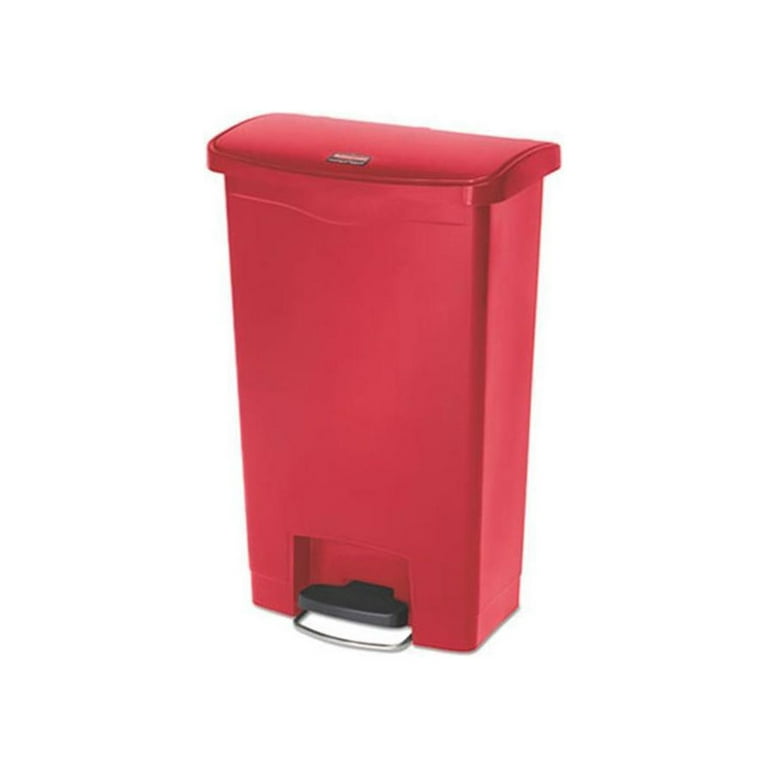 Rubbermaid Commercial Slim Jim Resin Step-On Container, 13 gal
