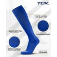 thumbnail image 2 of TCK Finale Solid Color proDRI Soccer Socks (M, Royal Blue), 2 of 2