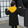 thumbnail image 6 of Mercatoo Windproof Warm Winter Coat for Boys Zip Up Button Quilted Padded Long Puffer Jacket Teen Cold Weather Proof Outerwear, 6 of 9