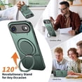 thumbnail image 3 of MYKOMI for iPhone 17 Air Case Magnetic, Military Grade Shockproof Phone Case Cover with 360° Rotatable Metal Ring Stand Kickstand [Compatible with MagSafe] for iPhone 17 Air, 3 of 8