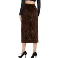 thumbnail image 4 of DHFJKG Sequin Skirts Women Mid Length High Waist Stretchy Glitter Party Evening Sexy Skirt Trendy Skirt, 4 of 4