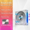 thumbnail image 1 of Prism 4RS ARGB CPU Fan 120mm PC Case Fan Infinity Mirror Design 5V 3PIN Case Cooler Fan 800-1800RPM 4Pin PWM Quiet Case Fan White Reversed, 1 of 6