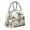 Light Grey, variant on Horeoi Dutch Windmill Pattern Large Insulated Lunch Bag for Work, School, Picnic - Waterproof, Durable Oxford Cloth, Comfortable Handle-Black