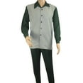 thumbnail image 2 of Men's MONTIQUE Two Piece Set Walking Leisure Suit 2367 Green Checkers, 2 of 8