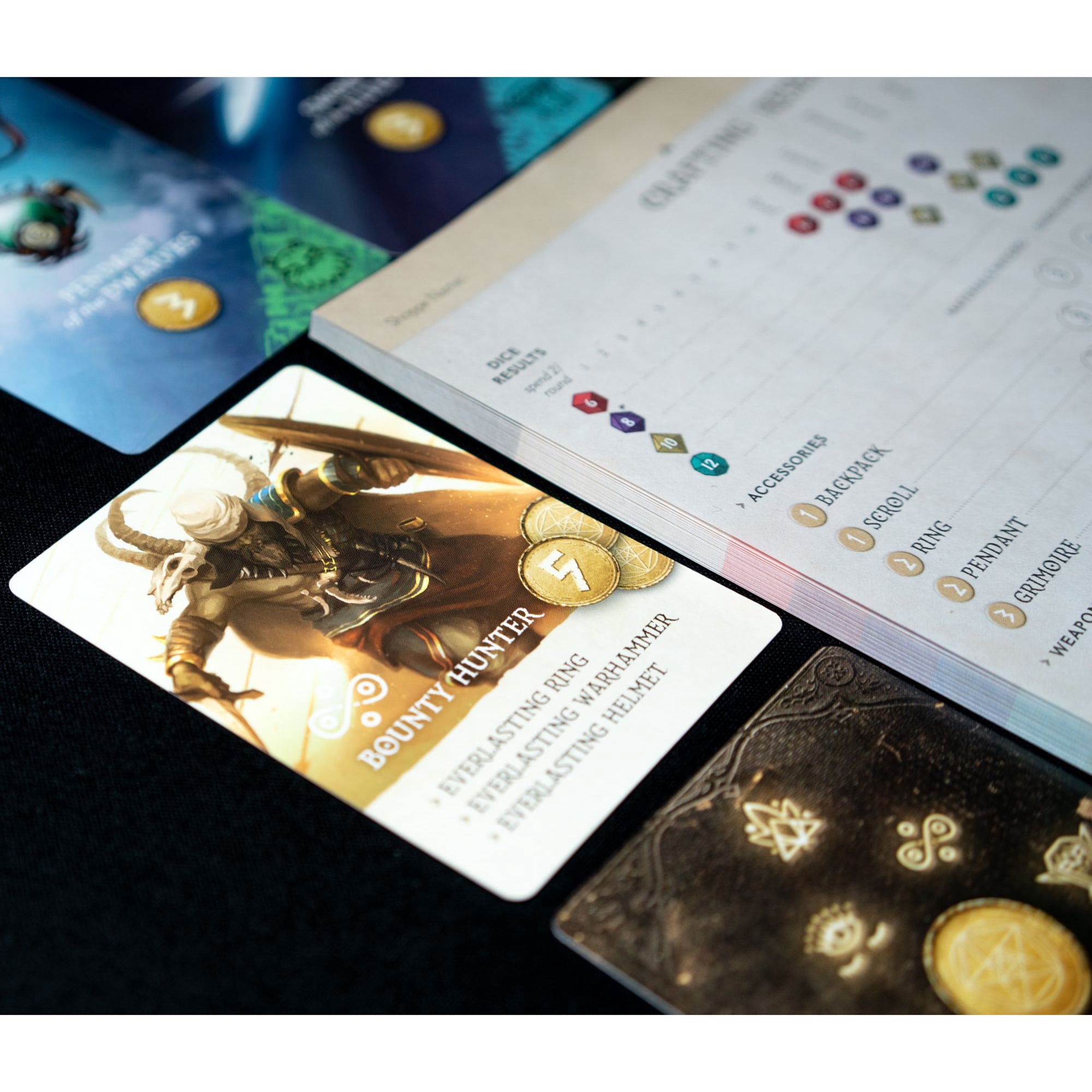 Rock Manor Games: Merchants of Magick - A Set A Watch Tale, Roll & Write Dice Board Game, Merchant Shop Crafting, Dark Fantasy, Ages 13+, 1-8 Players