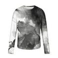 thumbnail image 5 of Dagegui Mens Long Sleeve T -Shirts Trendy Camo Print Pullover Tops Casual Crewneck Tees Lightweight Outdoor Active Camouflage Shirts Gray,S, 5 of 5