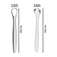 thumbnail image 5 of Paquete de 2 raspadores de lengua, útil limpiador de lengua quirúrgico de acero inoxidable para adultos y niños, raspadores de lengua profesionales para reducir el mal aliento, ayuda, 5 of 5