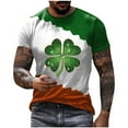 thumbnail image 2 of COSFO St Patricks Day Mens T Shirts Casual Crew Neck Short Sleeve Pullover Tops Loose Graphic Tees, 2 of 3
