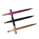 thumbnail image 5 of 3 pinceles de labios de doble punta, correctores, delineadores de labios retráctiles y pinceles de maquillaje (dorado, morado y negro), 5 of 5