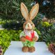 thumbnail image 5 of Easter Bunny Decor Easter Straw Bunny Figurine, 14" Rabbit Statue with Carrots Outdoor Porch Decorations, Straw Standing Bunnies Figurine, Spring Decorations for Home Farm (E), 5 of 6