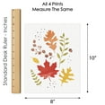 thumbnail image 6 of Big Dot of Happiness Fall Foliage - Unframed Autumn Leaves Linen Paper Wall Art - Set of 4 - Artisms - 8 x 10 inches, 6 of 7