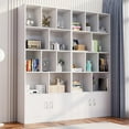 thumbnail image 4 of Cozy Castle 4-Tier Open Shelf Bookcase, 69.7" Tall Bookshelf for Living Room, and Office, White, 4 of 8