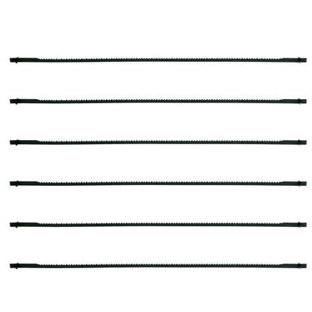

Coping Saw Blades 6-1/2 Inch 6PCS Pin End 18 TPI Regular Tooth Compatible with Fret Coping Saw Blades & Frame Saw